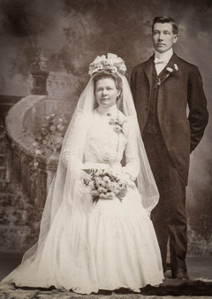 A wedding photo from the past is a great reminder of lasting love